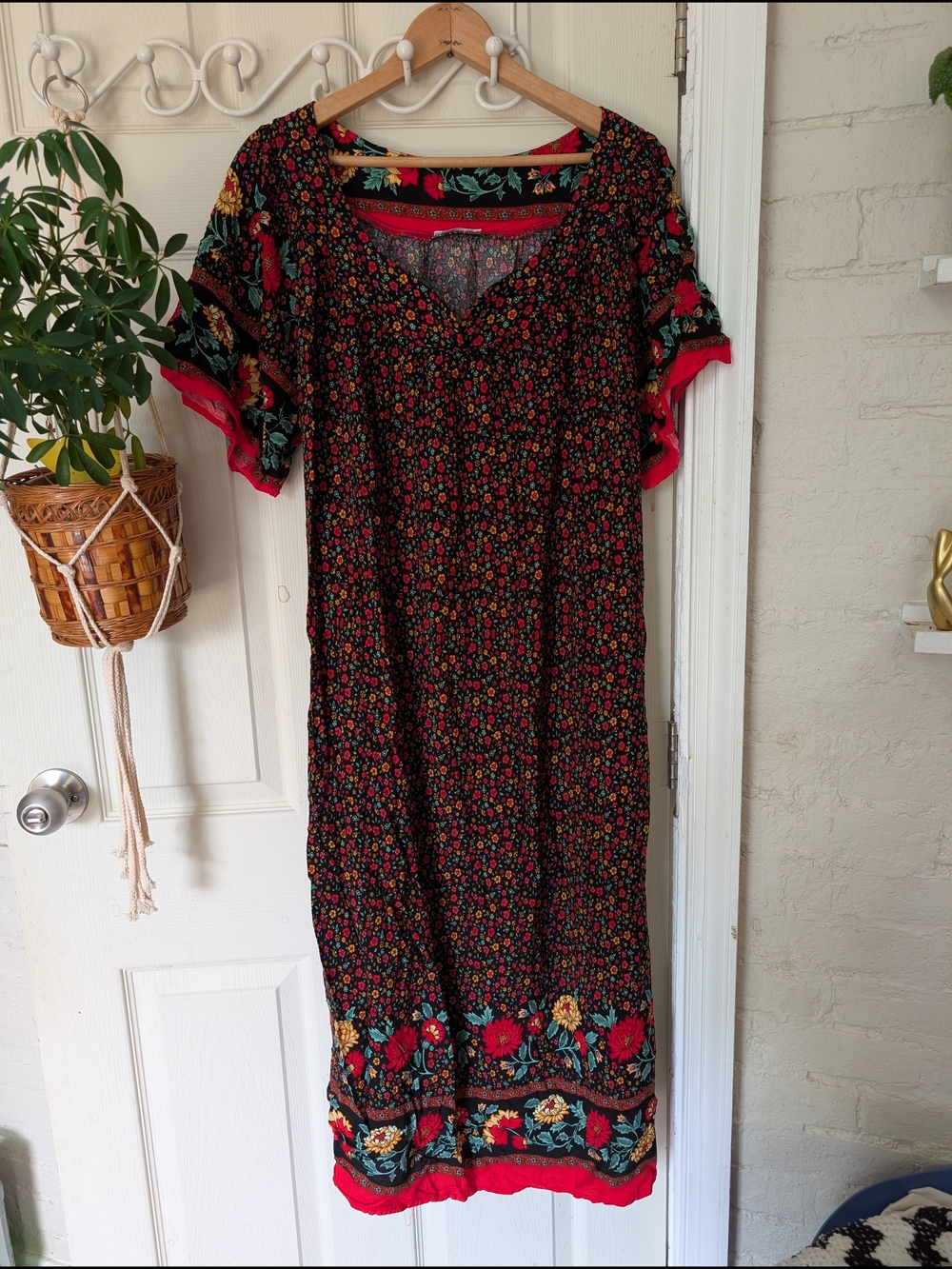 Ekouaer Colorful Floral Maxi Dress Muumuu with Pockets 2XL - Picture 1 of 9